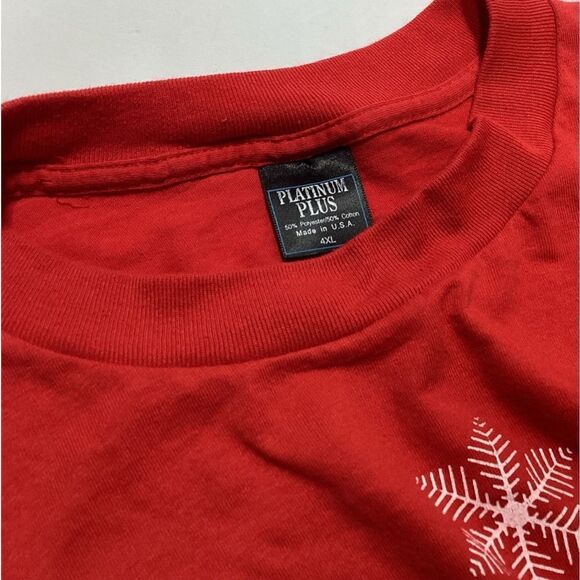 Vintage Platinum Plus T-shirt Christmas Let It Snow Single Stitch 4XL 1988 - Picture 4 of 10